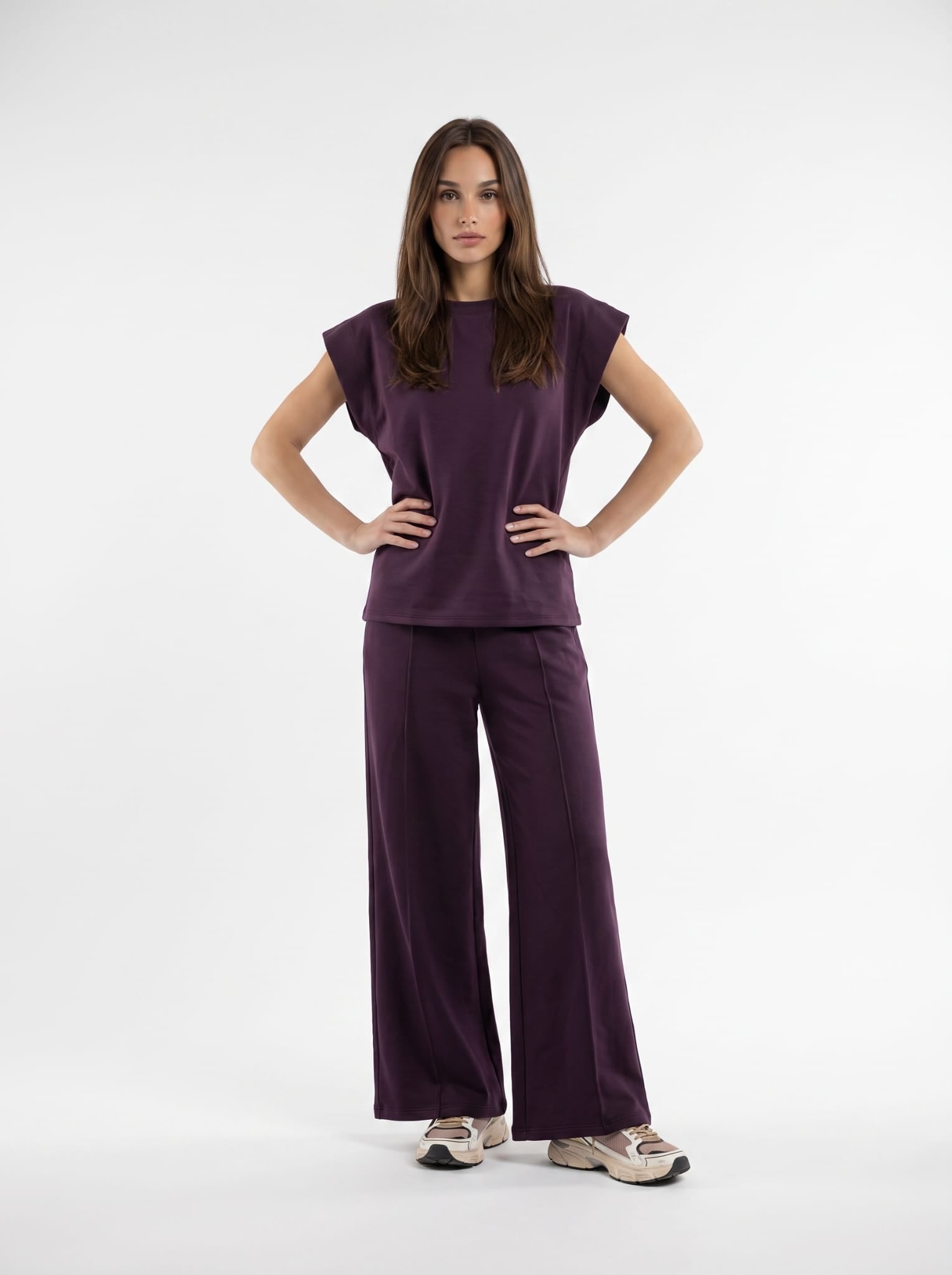 Pantalone Kaia - Bordeaux Coordinato donna