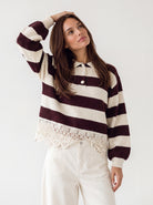 Polo Sélen– Testa di Moro / Panna Maglia donna