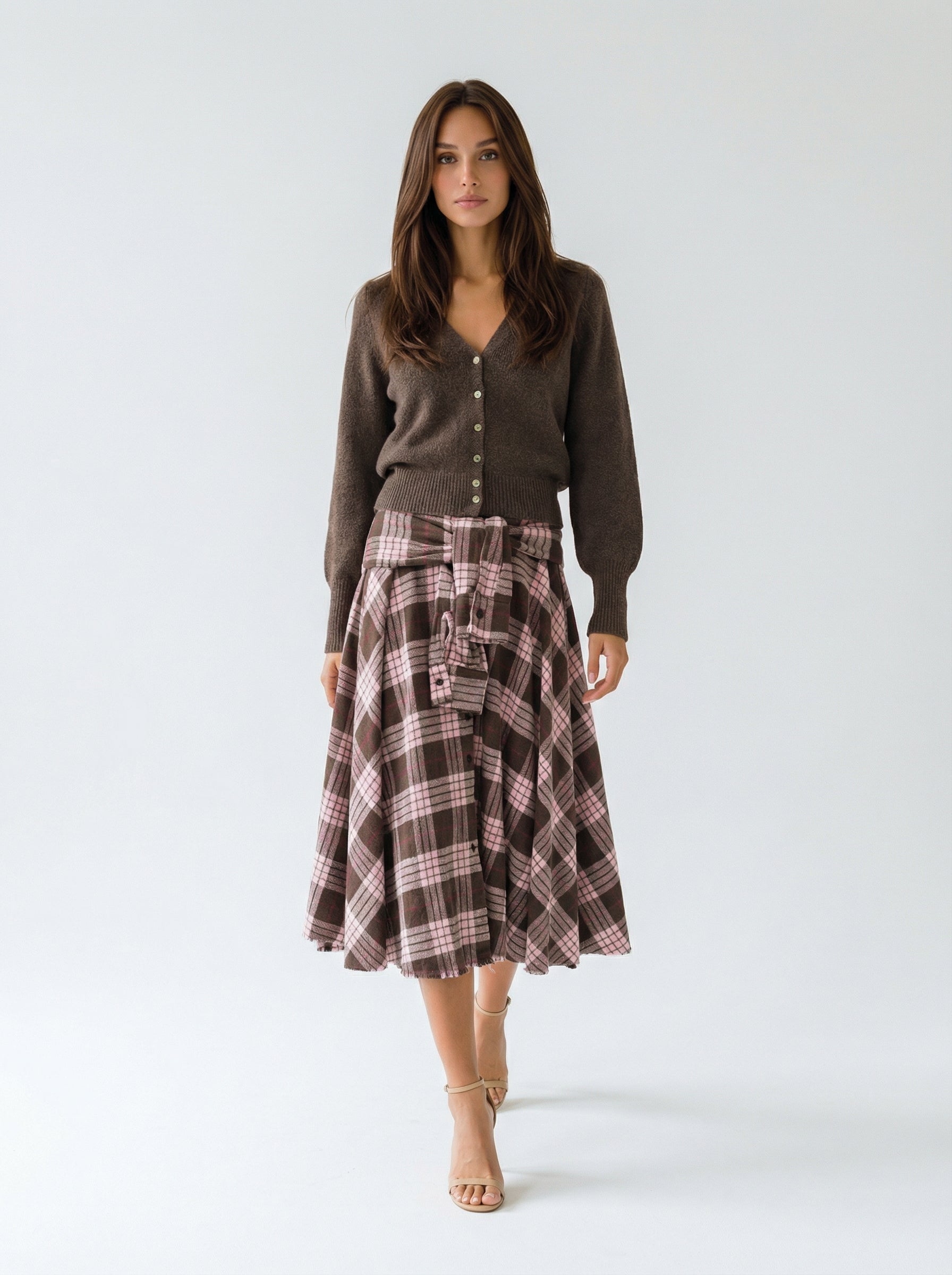 Stella – Cardigan in alpaca morbido Cioccolato donna