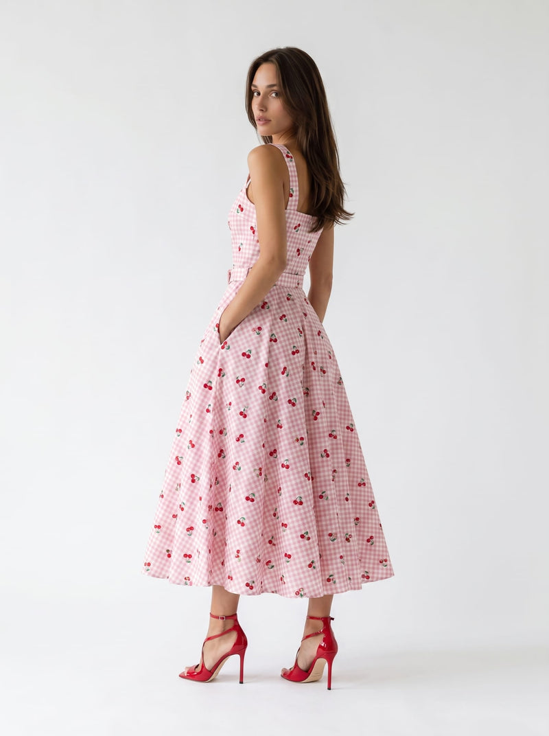 Abito Sakura - Rosa con Ciliegine donna