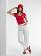T-Shirt Adele - Rosso donna