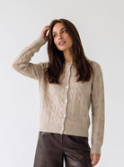 Cardigan Léonie - Beige Cardigan donna