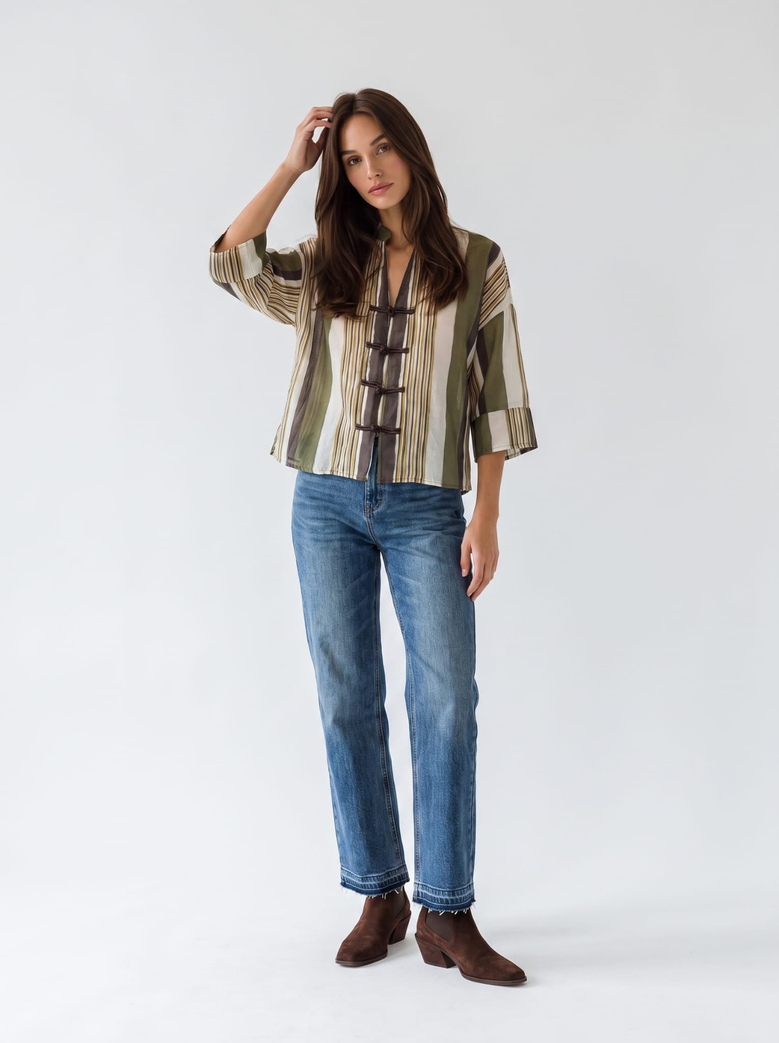 Camicia Nausica - Verde Militare Camicia donna