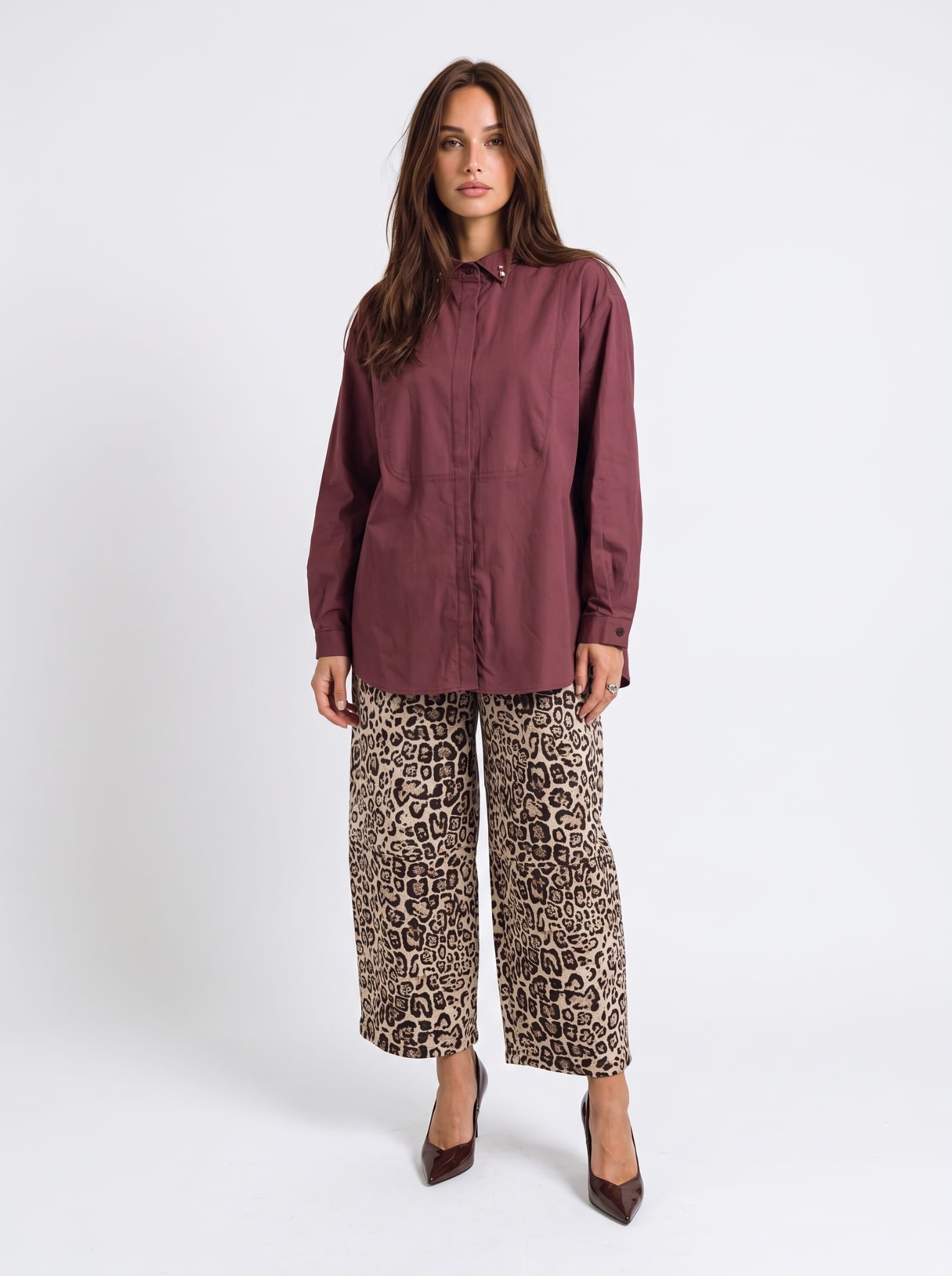 Camicia Aurelia – Prugna Antico Camicia donna