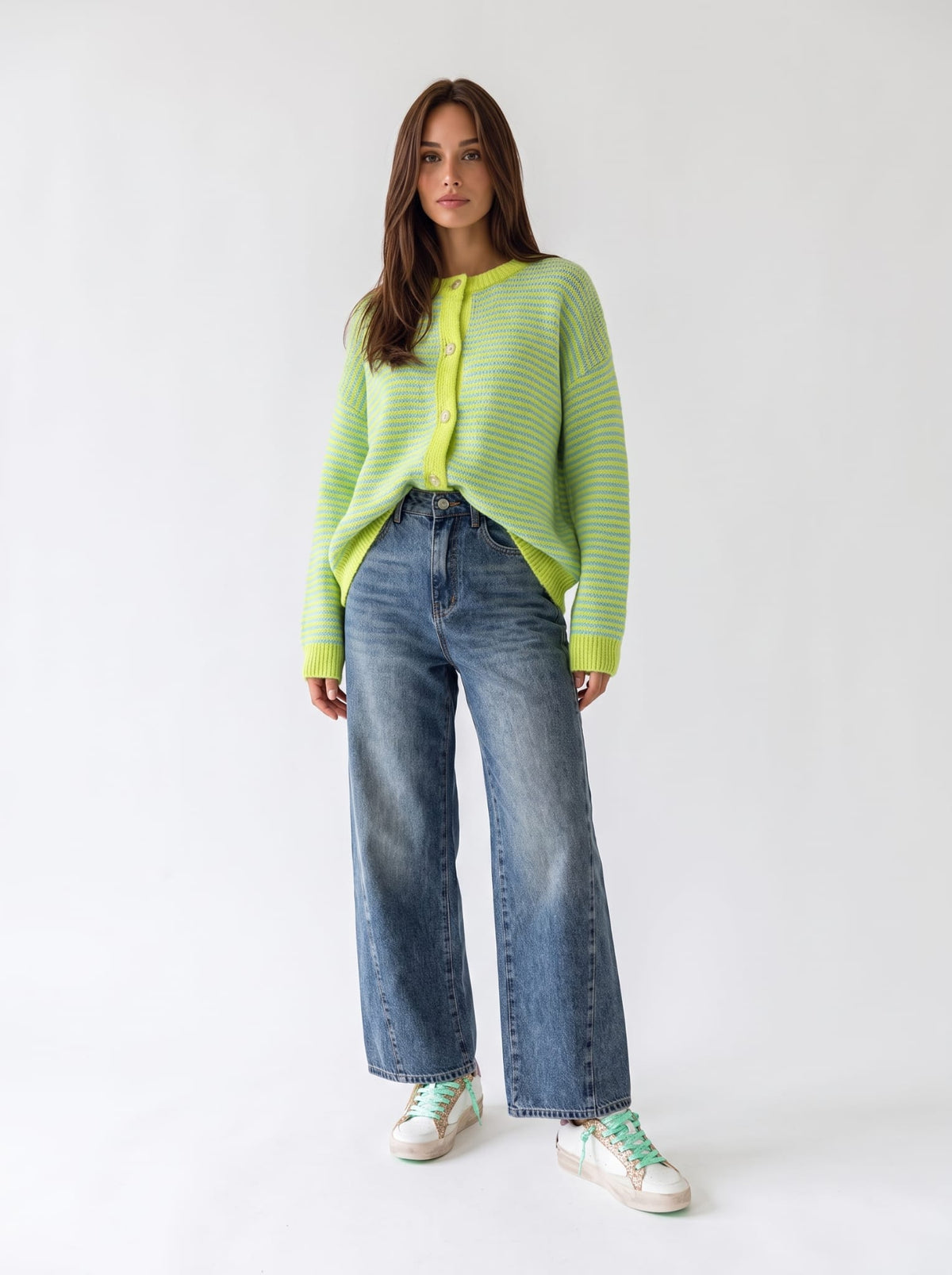 Cardigan Maya - Verde Maglia donna