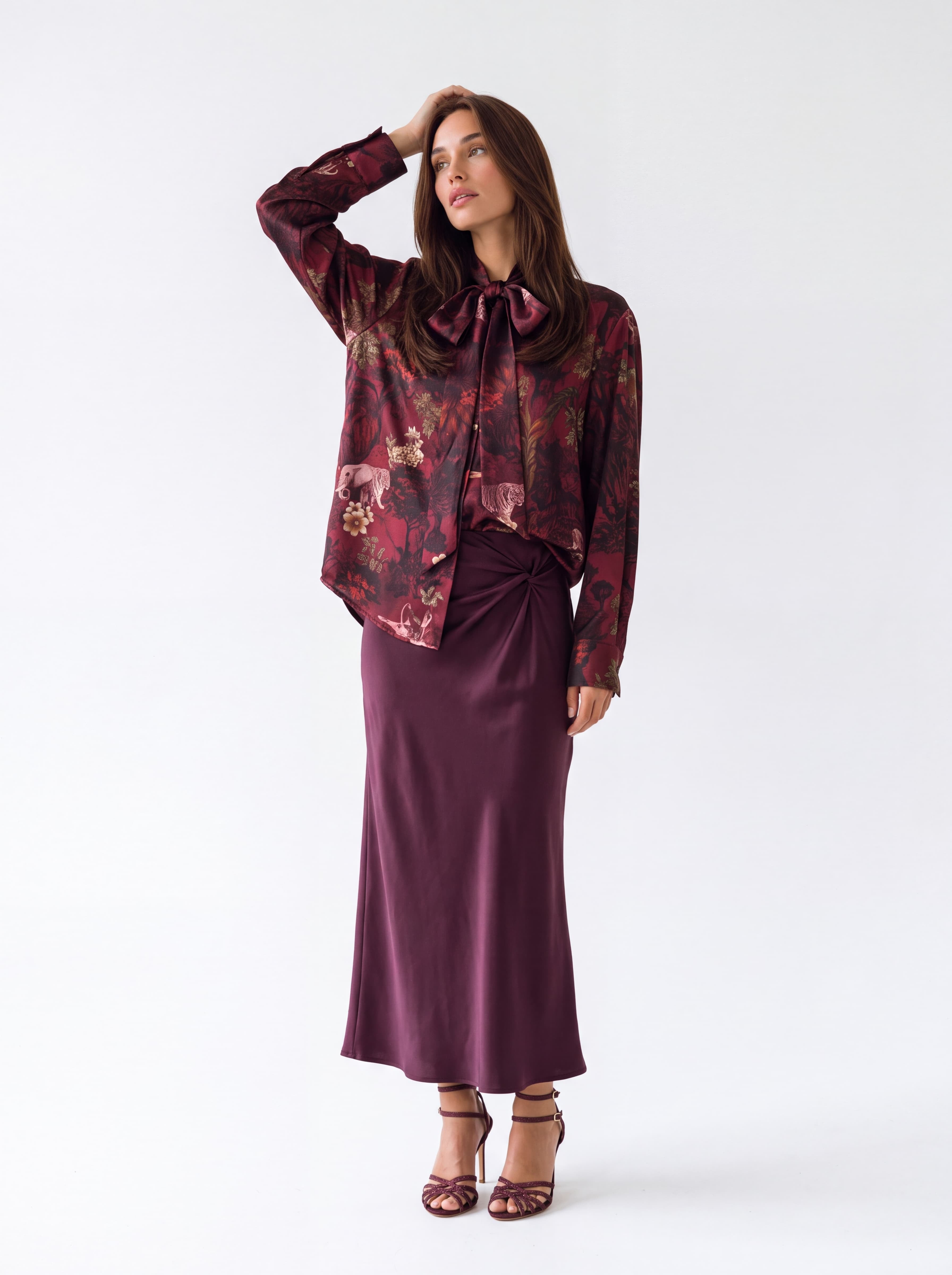 Camicia Théa – Bordeaux Camicia donna