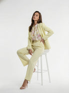 Pantalone Iris palazzo – Giallo donna