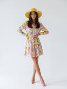 Abito Florelle midi - Limoni Rosa donna