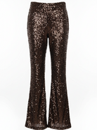 Pantalone Peonia - paillettes marrone donna