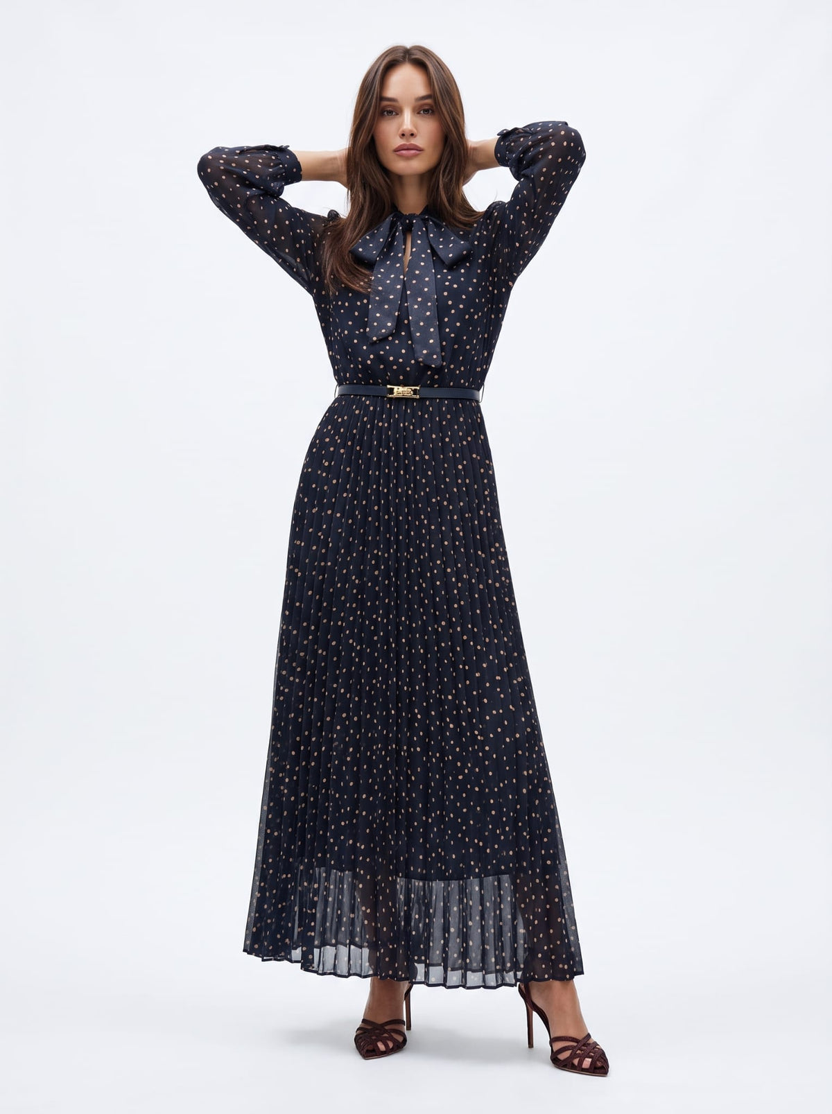 Abito Céliane – Blu a pois Abito donna