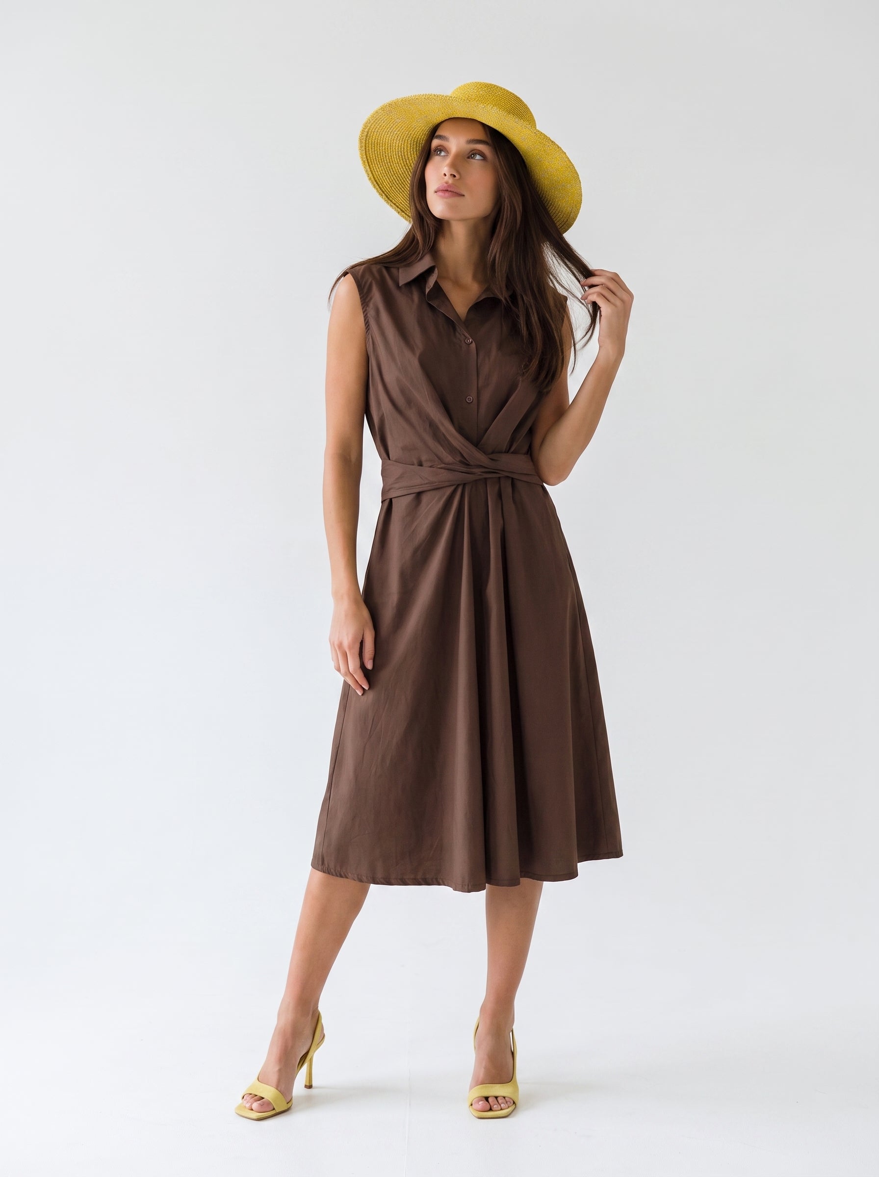 Abito Matilde Midi - Marrone donna