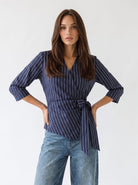 Camicia Sidonie - Blu Gessato Camicia donna