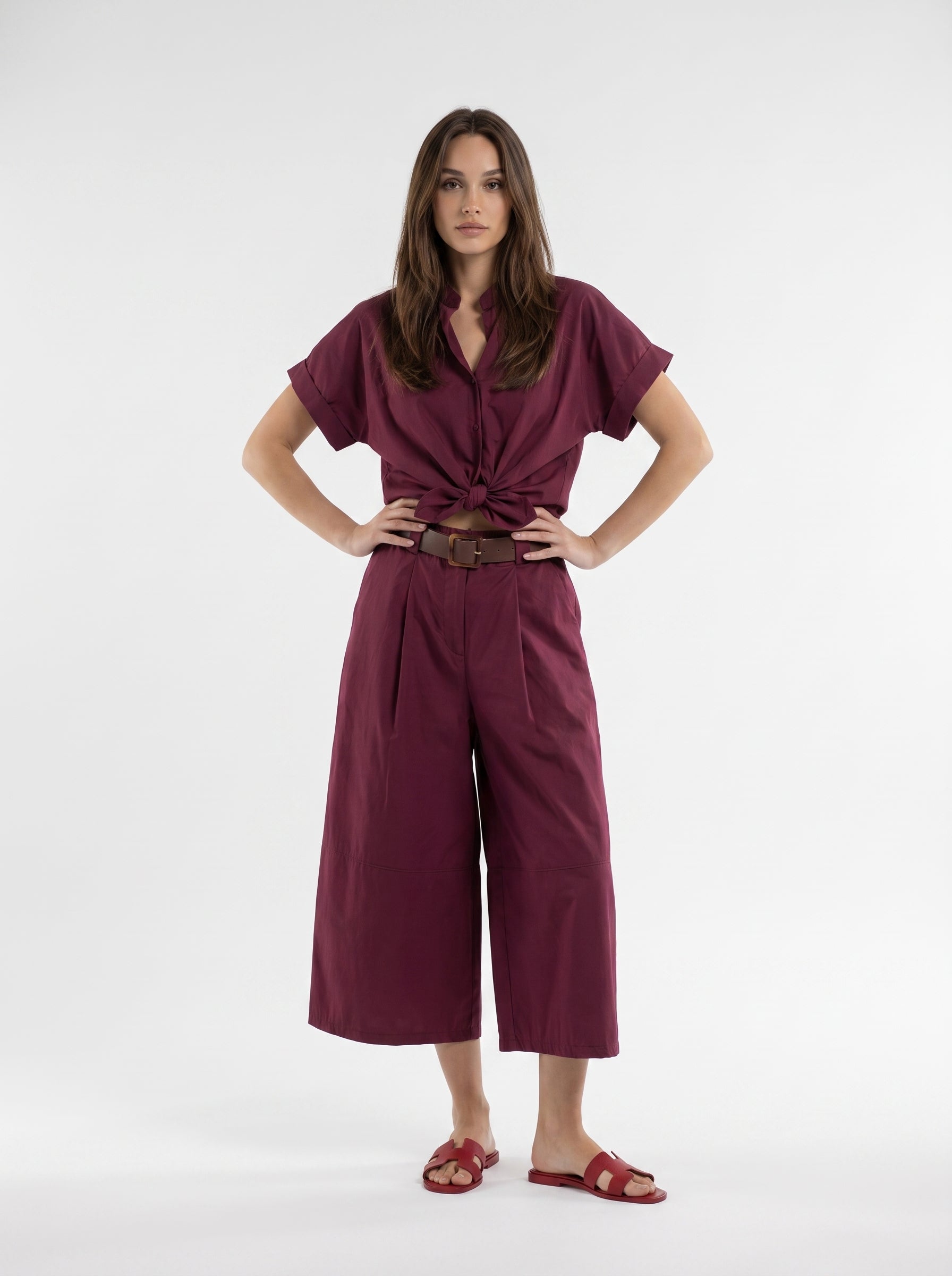 Pantalone Audrey - Bordeaux donna