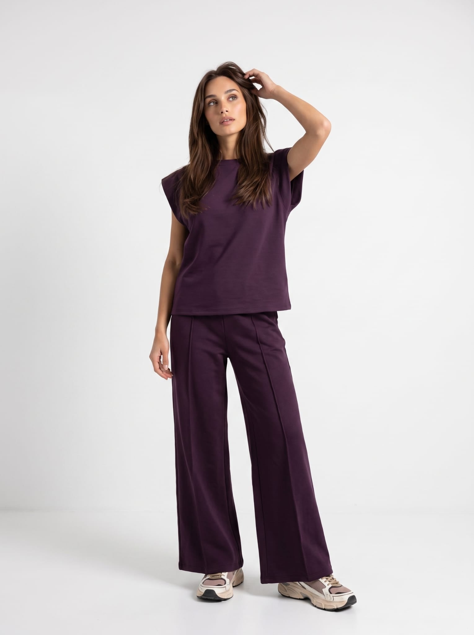 T-Shirt Zaira - Bordeaux T-Shirt donna