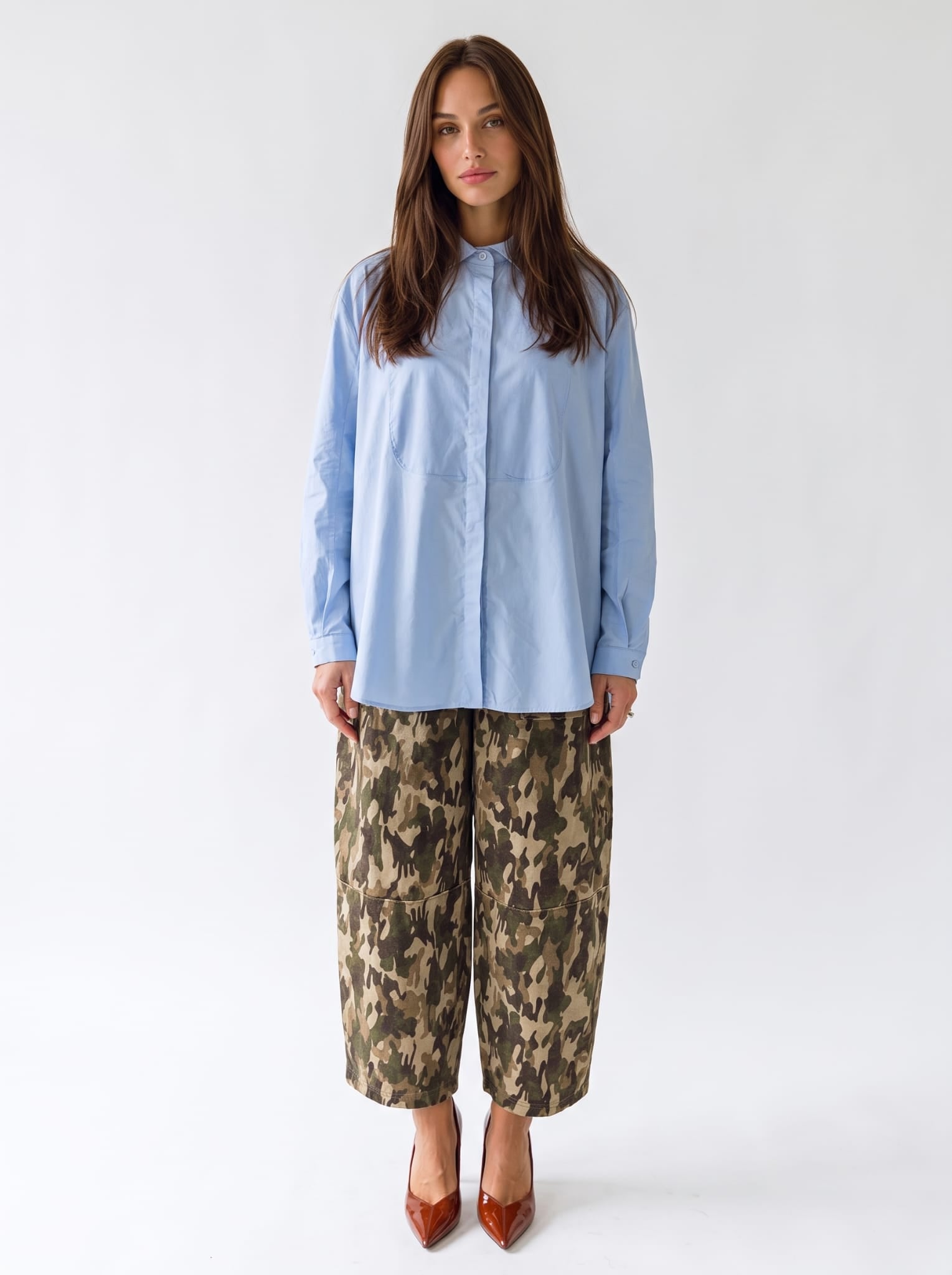 Camicia Aurelia – Celeste Camicia donna