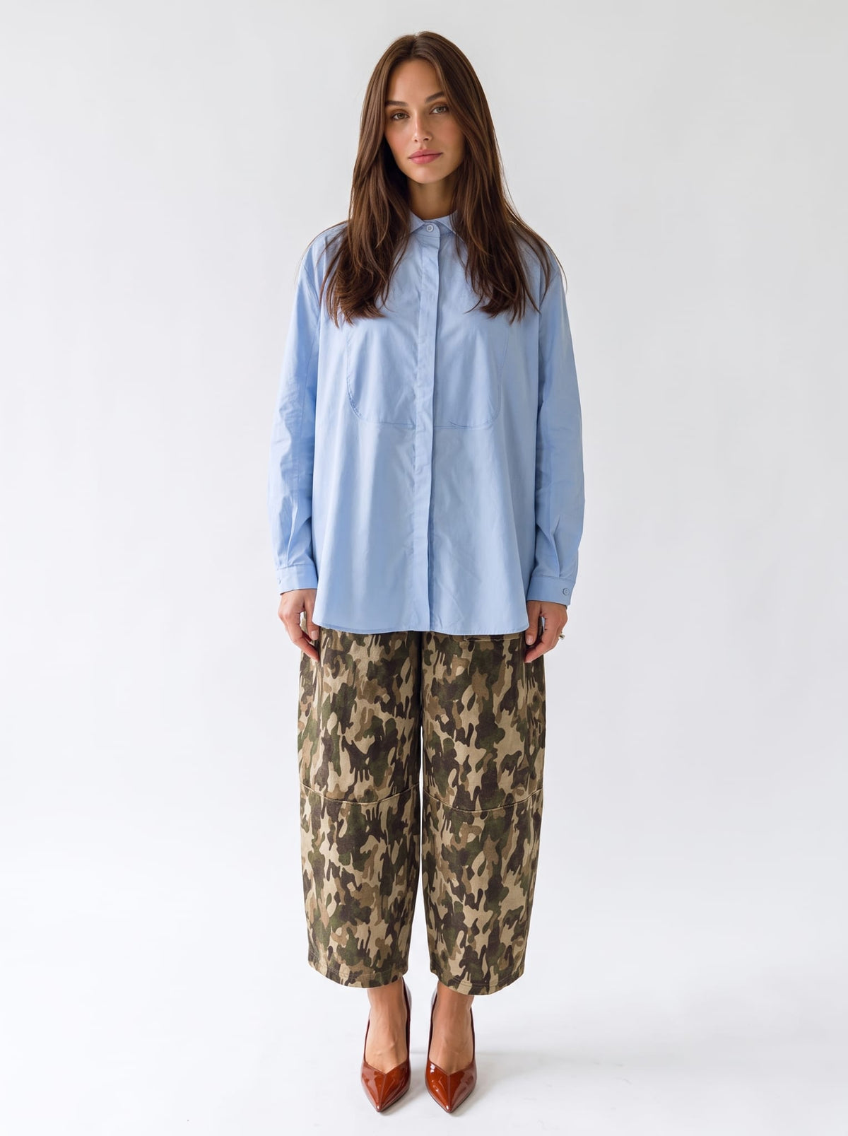 Camicia Aurelia – Celeste Camicia donna