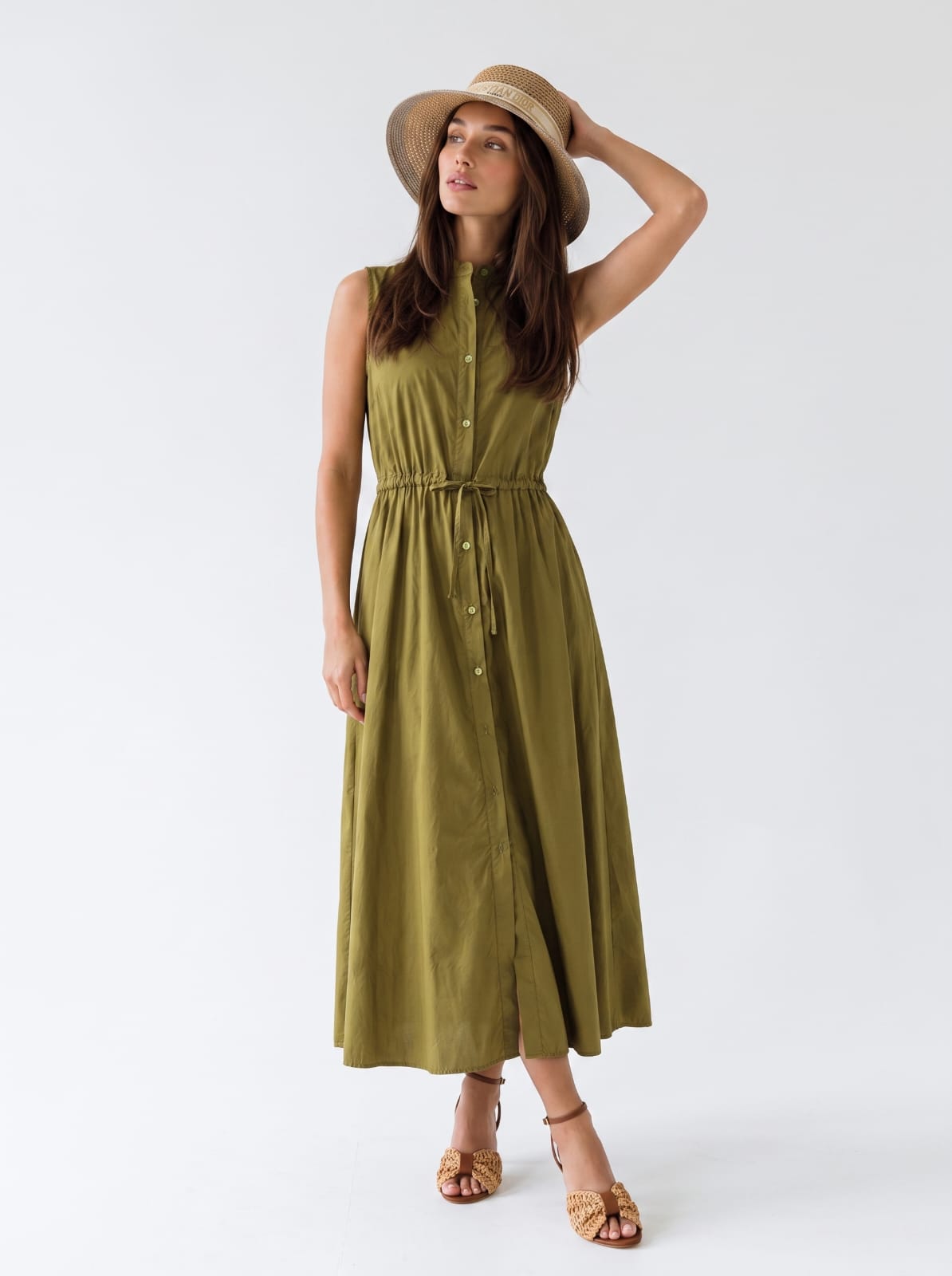 Abito Dafne - Verde olio donna