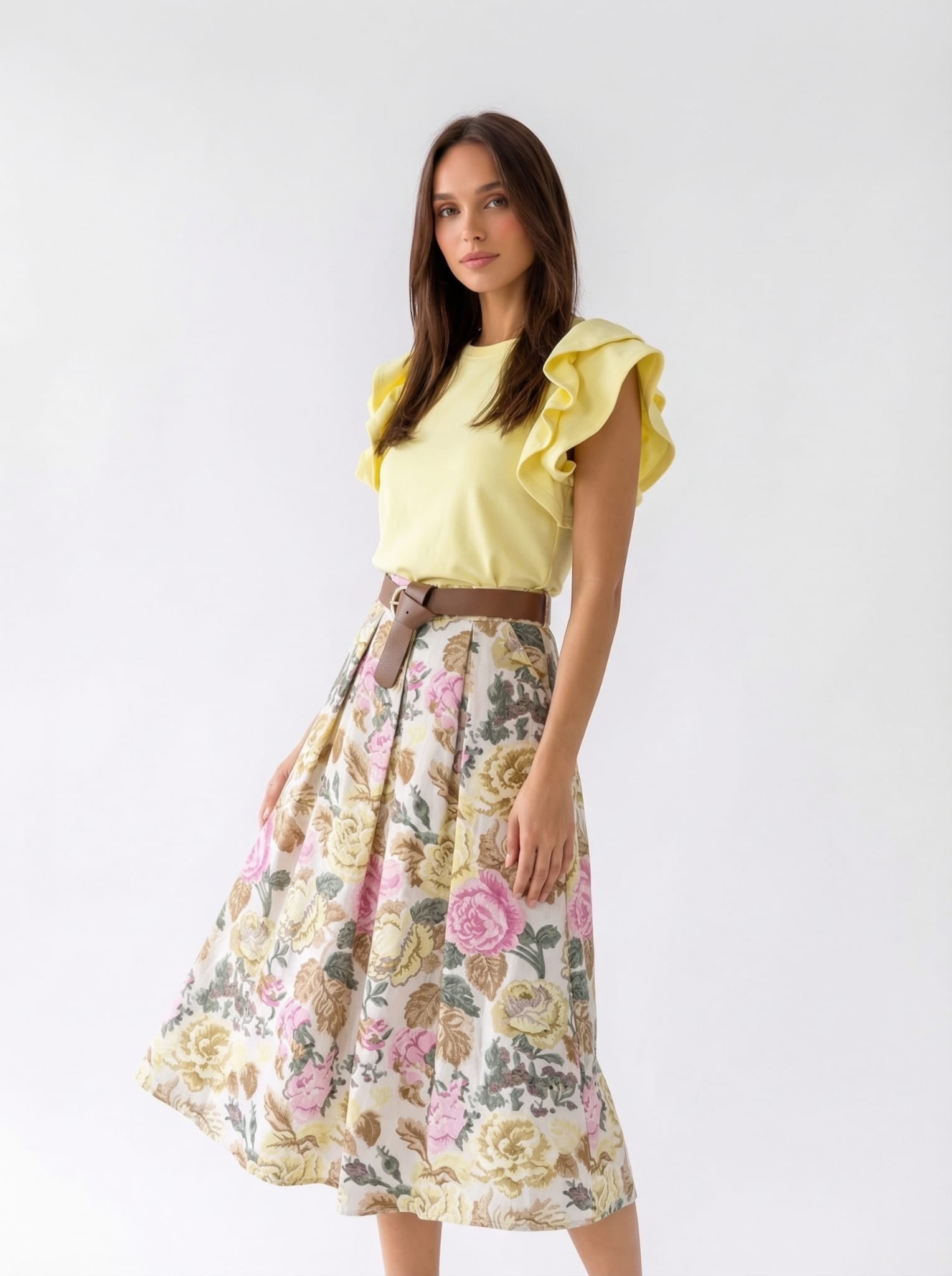 T-shirt Lumea - Giallo pastello donna