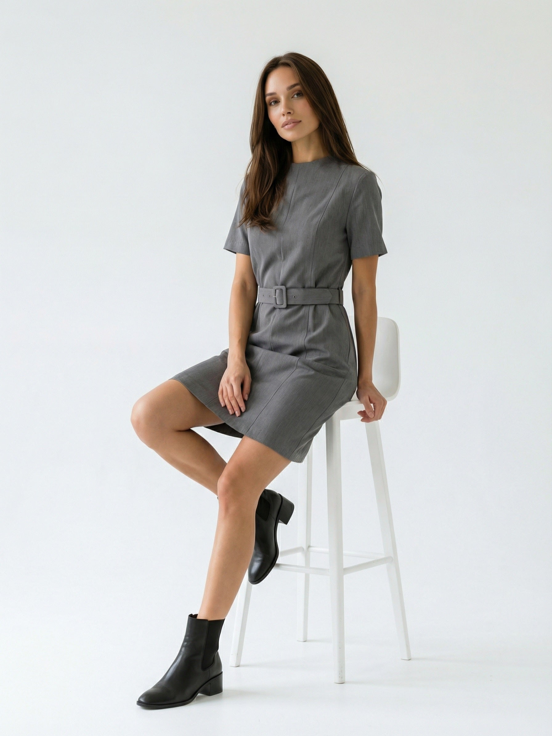 Abito Viola - Grigio donna