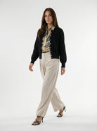 Mavi – Cardigan morbido in lana Nero donna