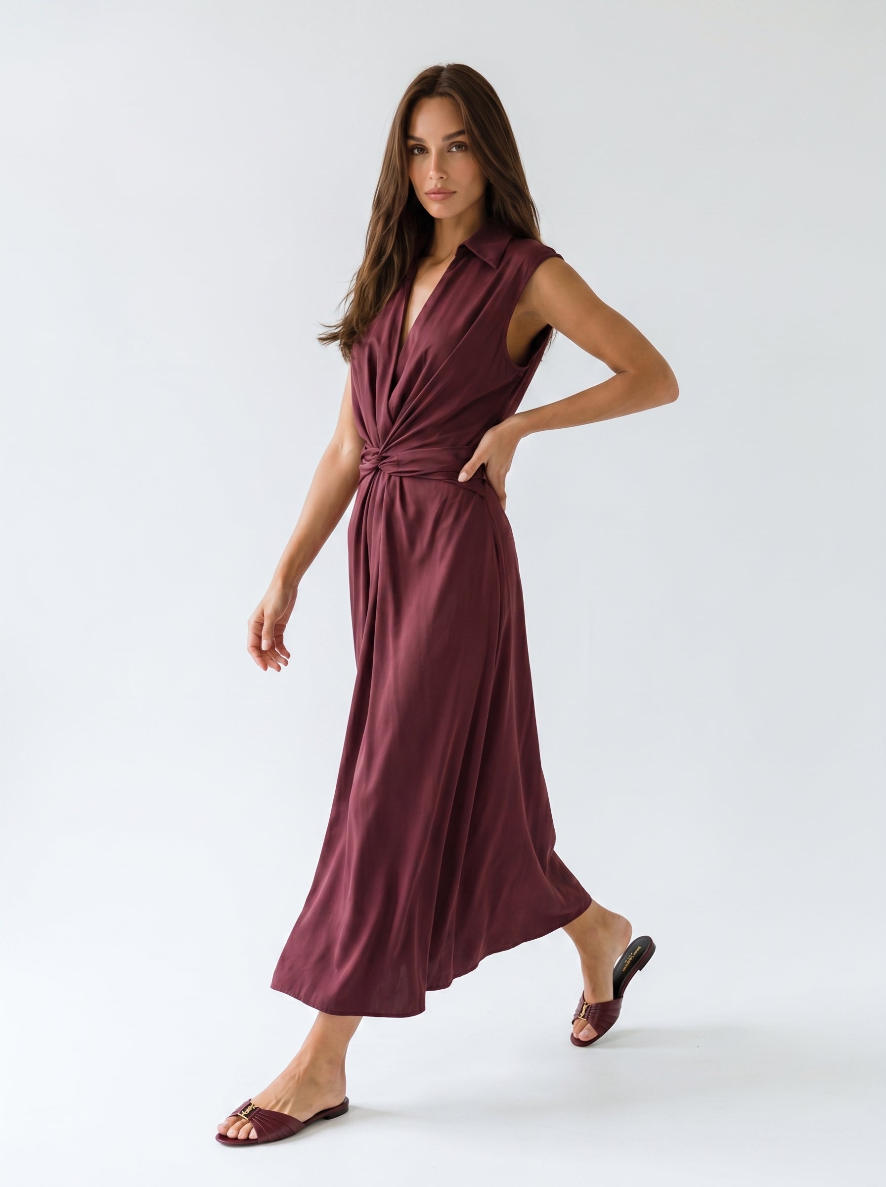 Abito Dafne - Borgogna donna
