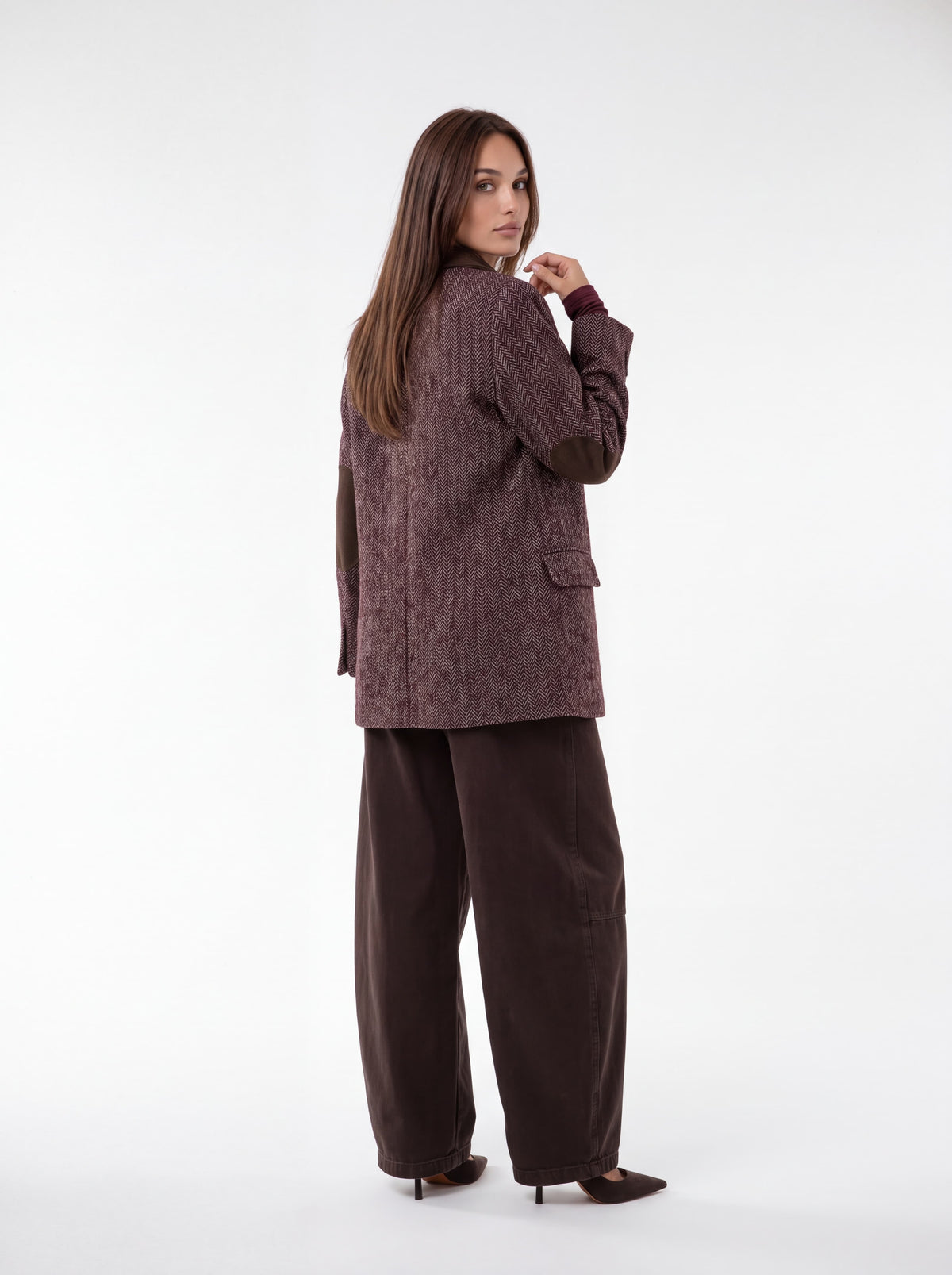 Giacca Oriane – Spigato Bordeaux Giacca donna