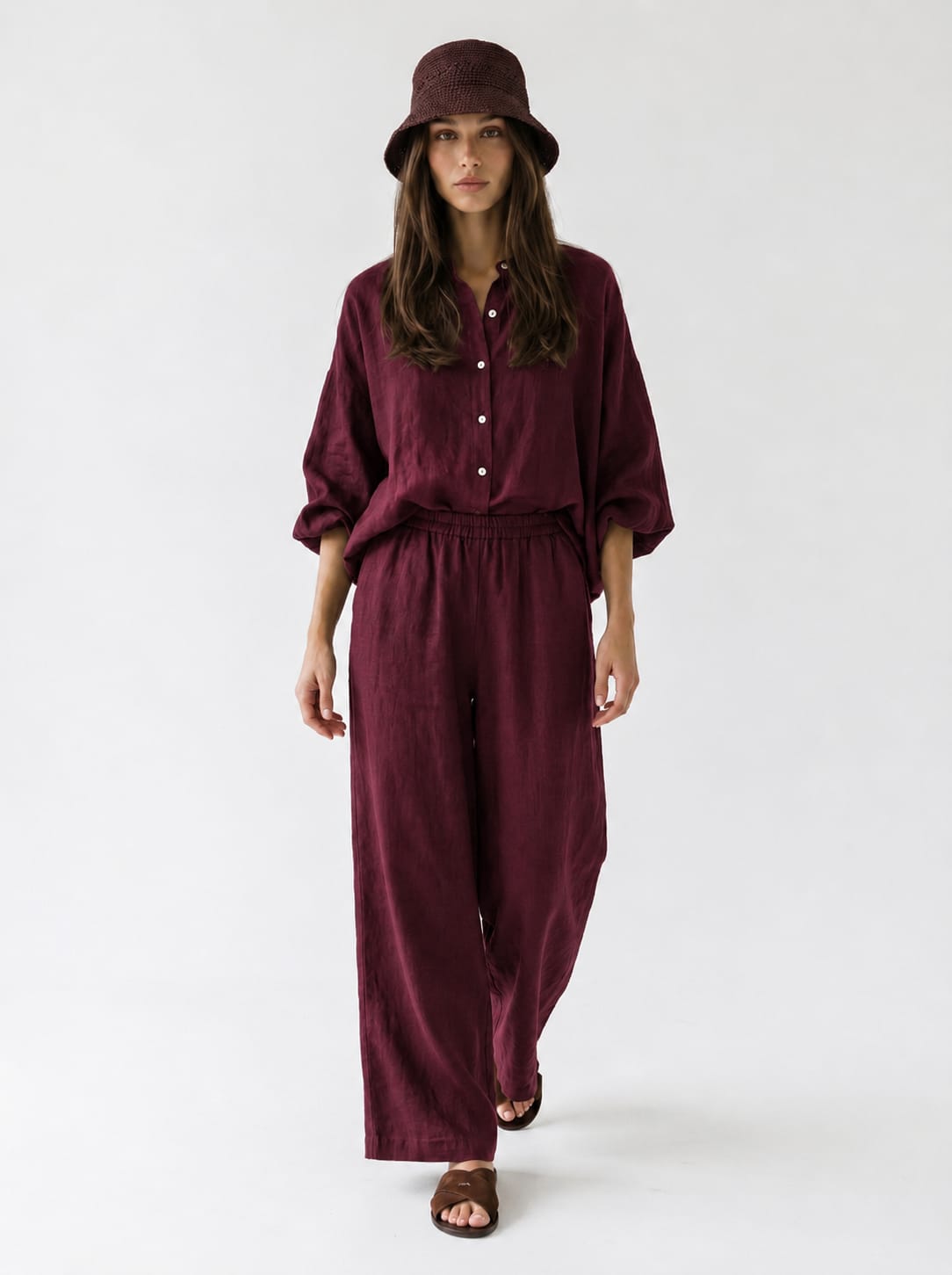 Coordinato Elvira - Borgogna donna