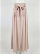 Coordinato Filet blazer doppiopetto e pantalone palazzo - rosa cipria donna