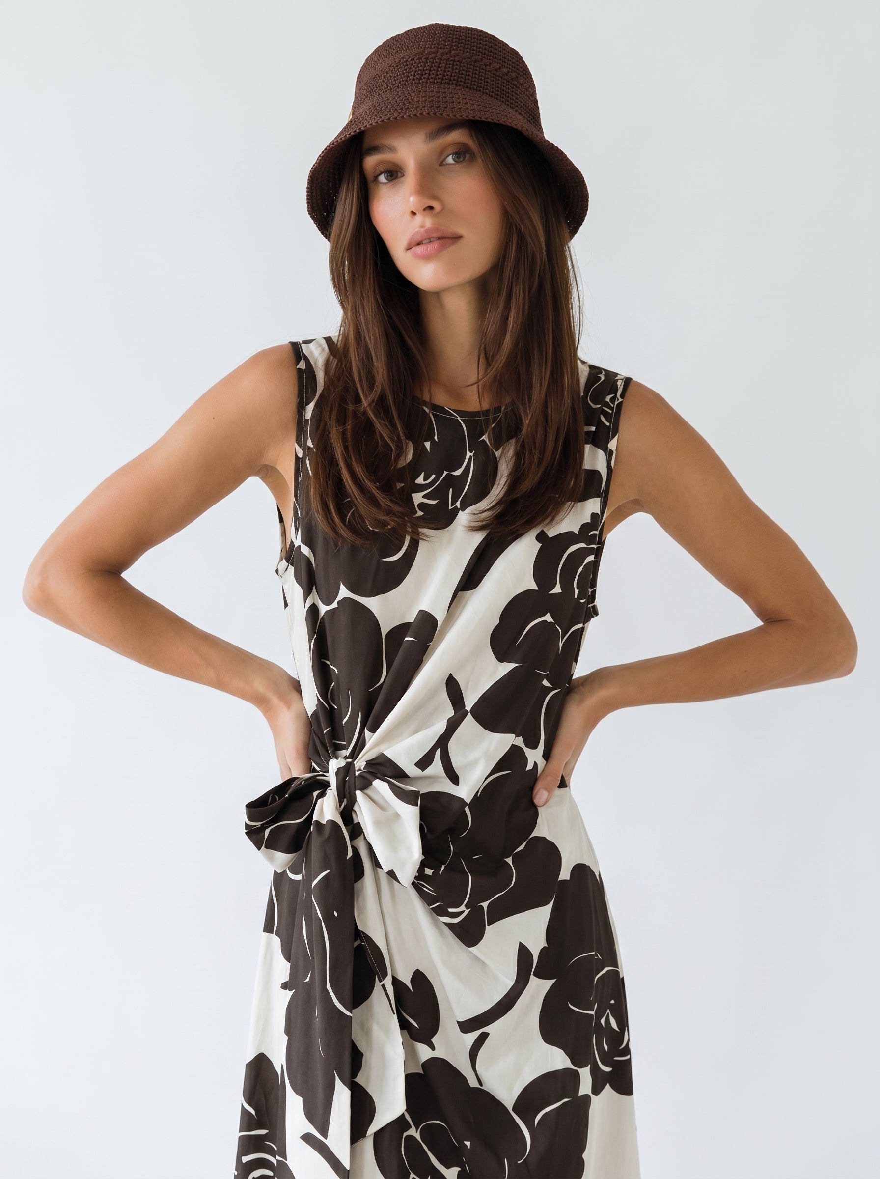 Abito Vivienne - Marrone fantasia donna