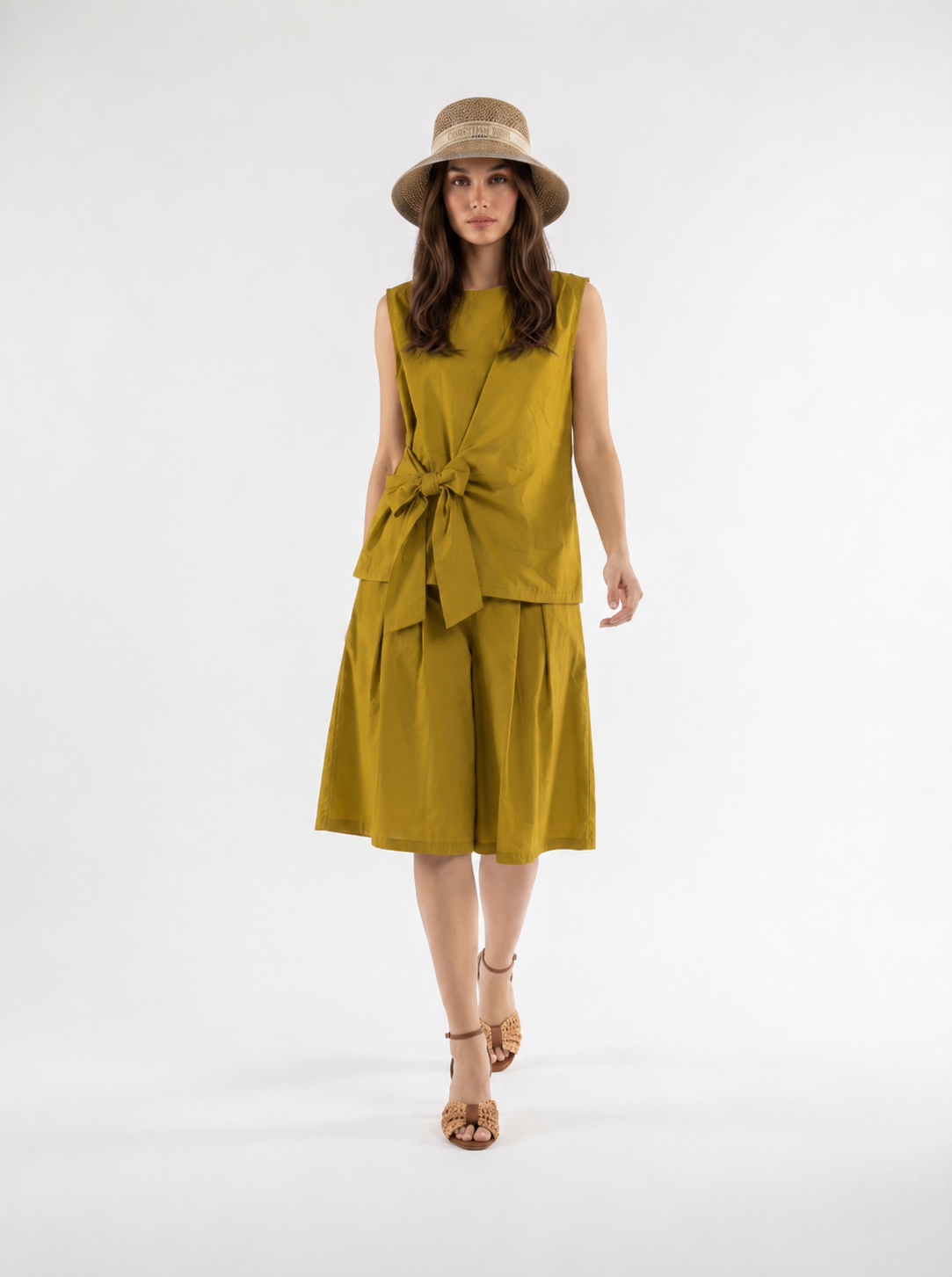 Bermuda Capri - Senape donna