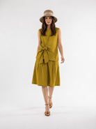 Bermuda Capri - Senape donna