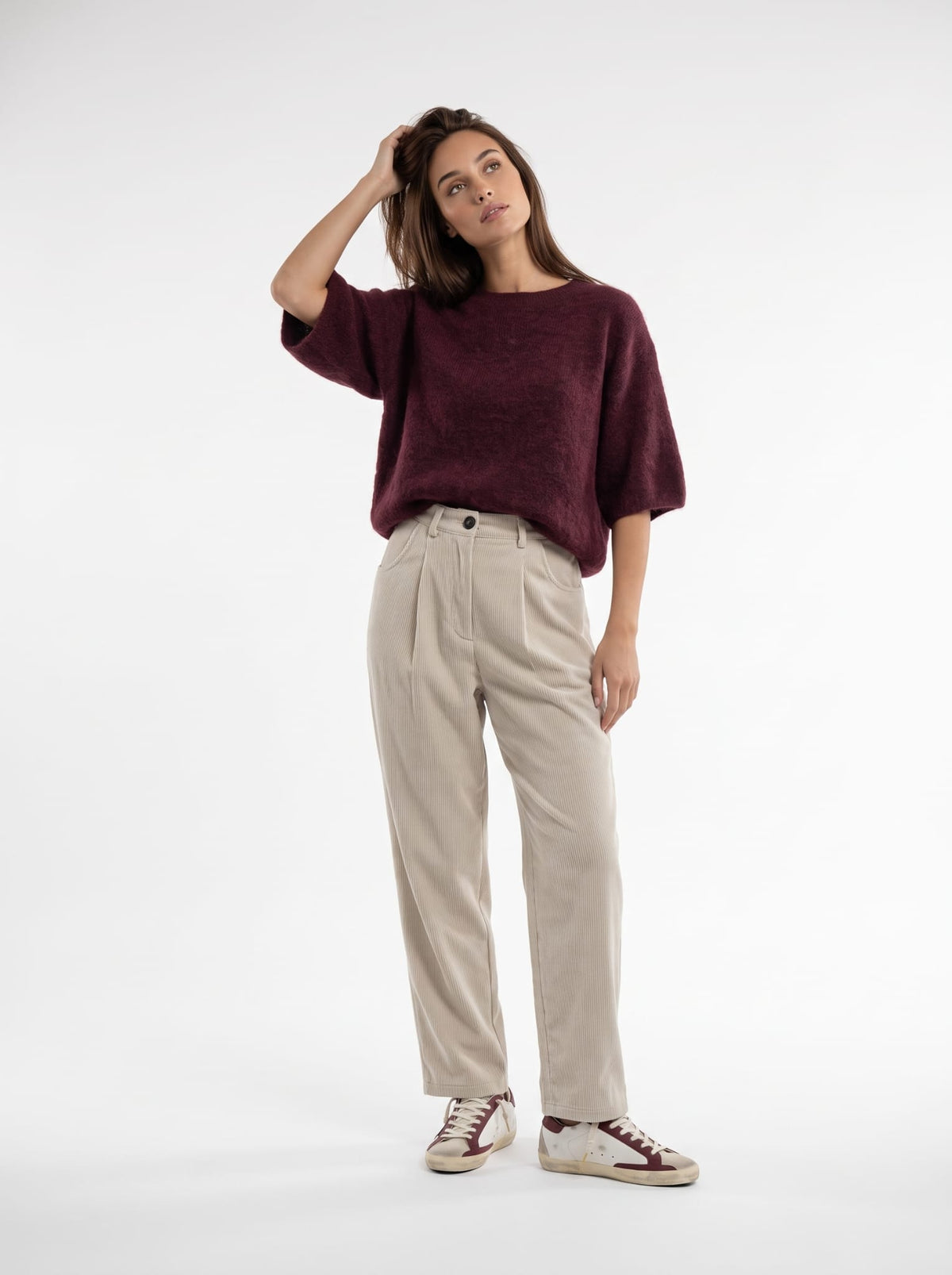 Pullover Amandine – Bordeaux Maglia donna