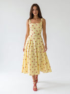 Abito Sakura - Giallo con Ciliegine donna