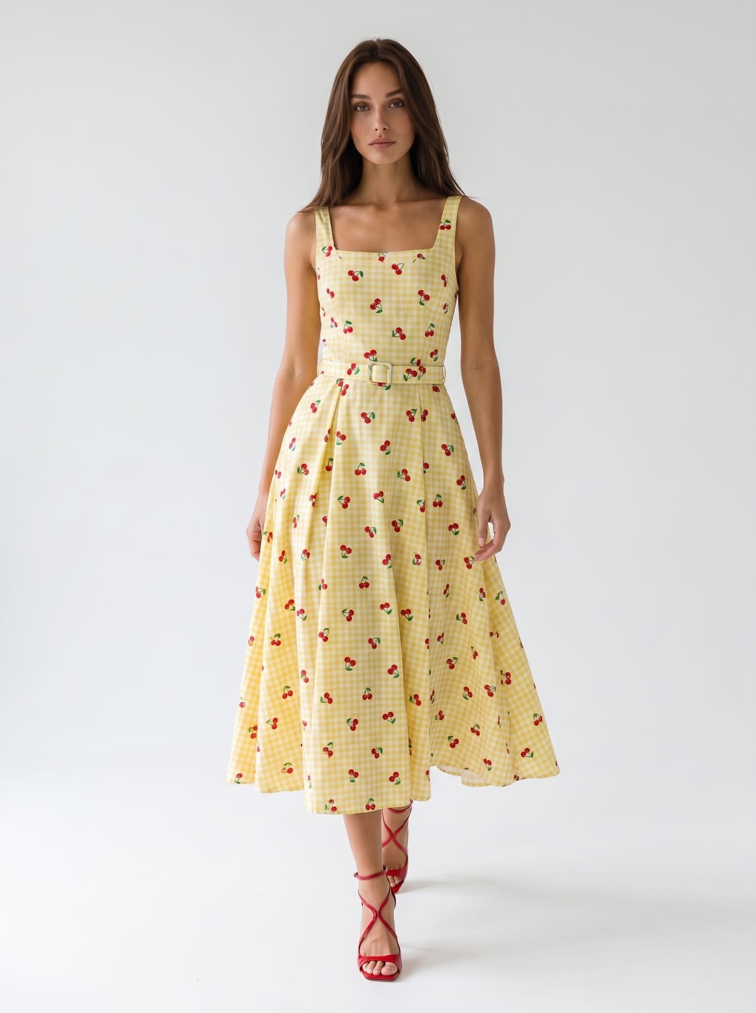 Abito Sakura - Giallo con Ciliegine donna