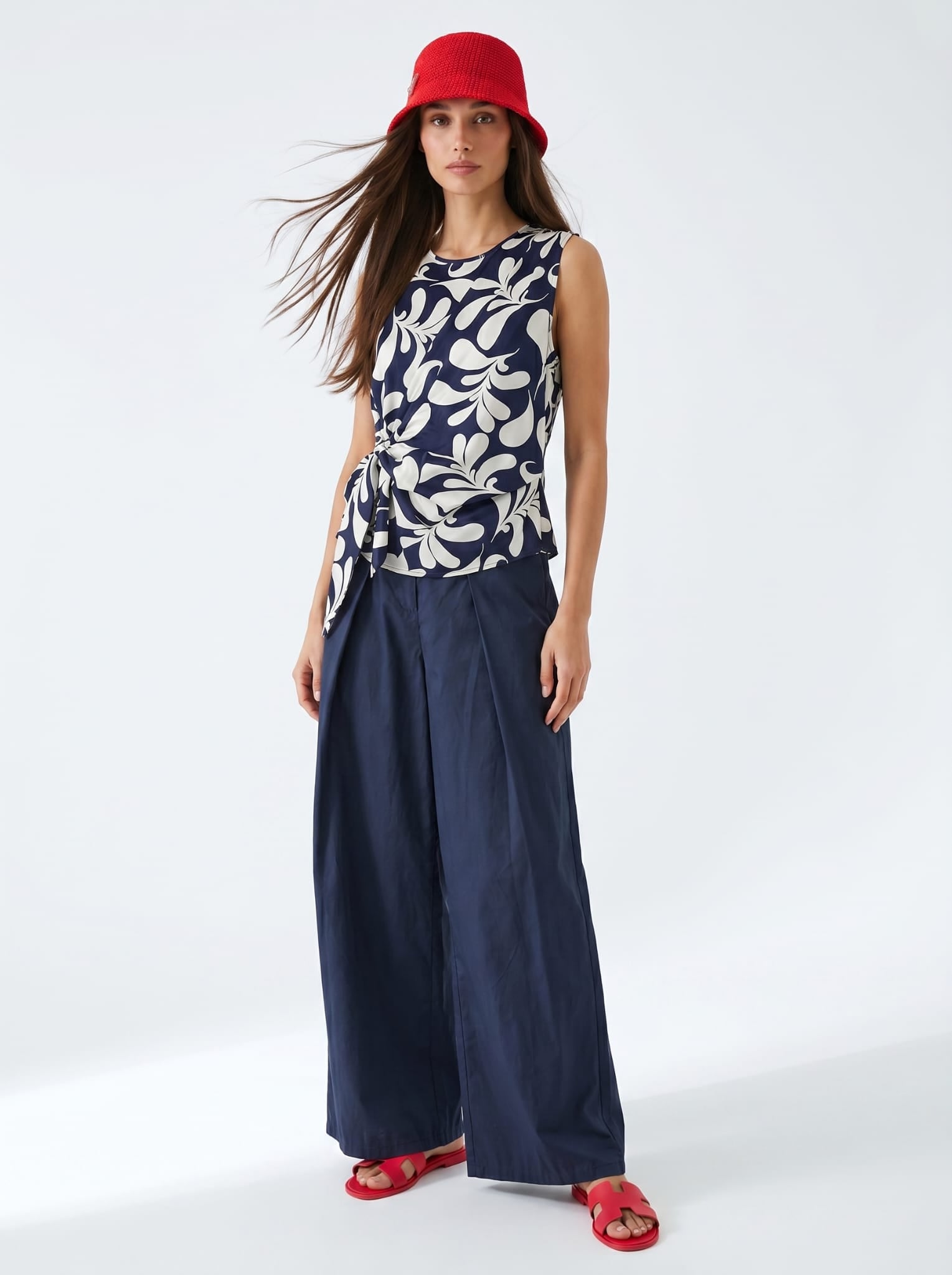 Camicia Amal - Arabesque blu donna
