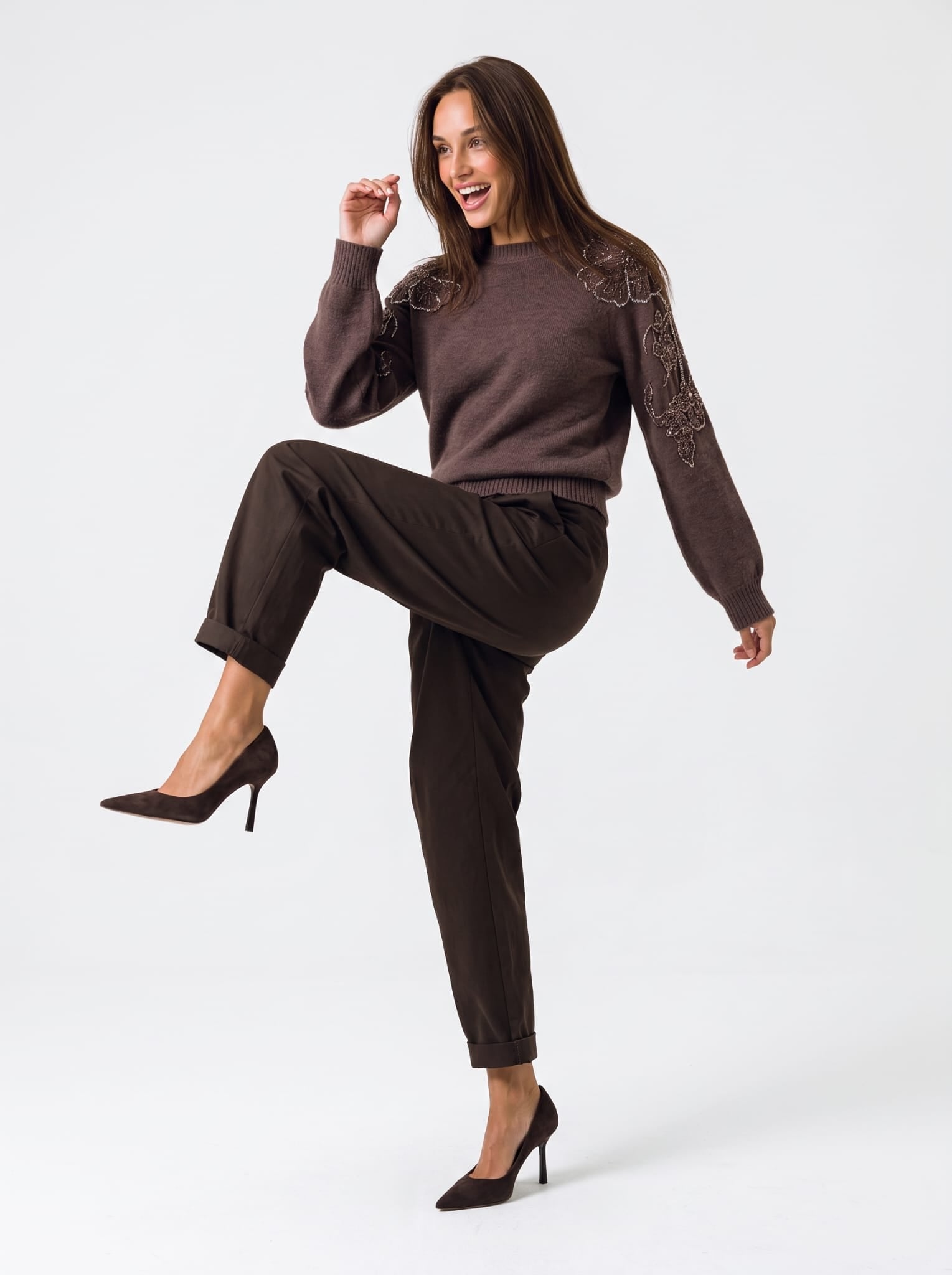 Pullover Cléophée - Marrone Maglia donna