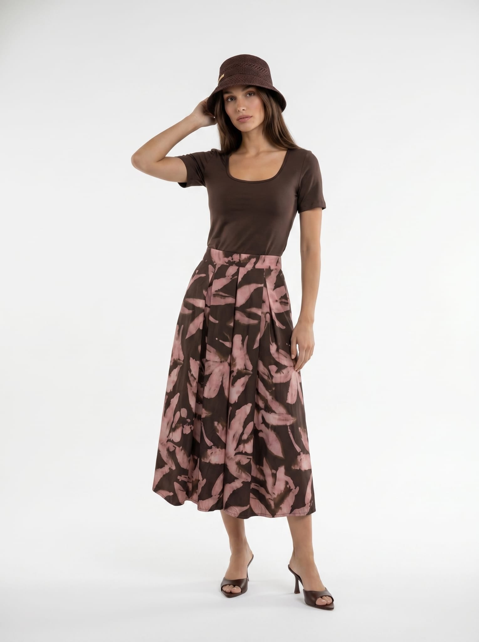 T-shirt Kaia - Marrone donna