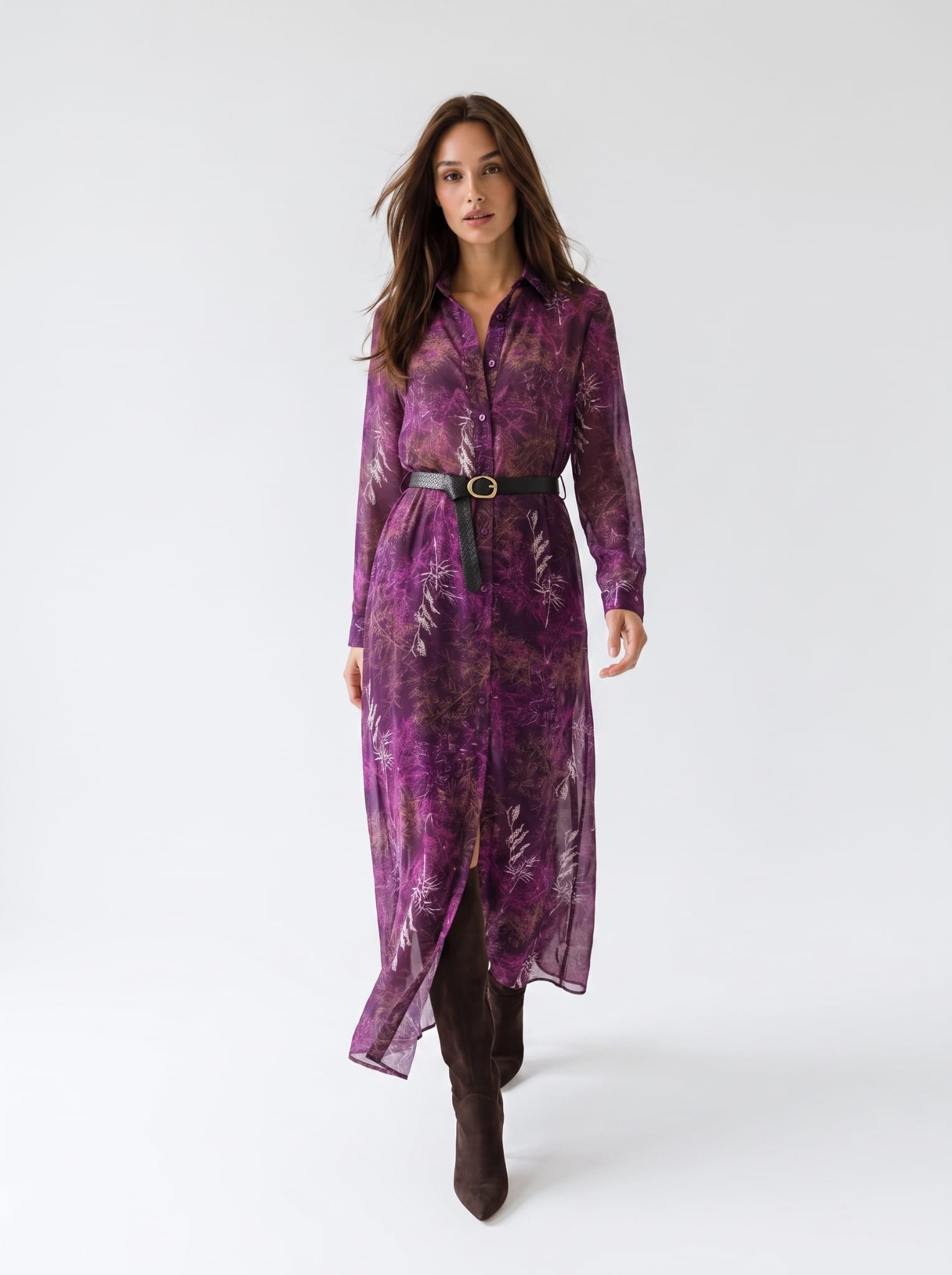 Chemisier Selene - Prugna Abito donna