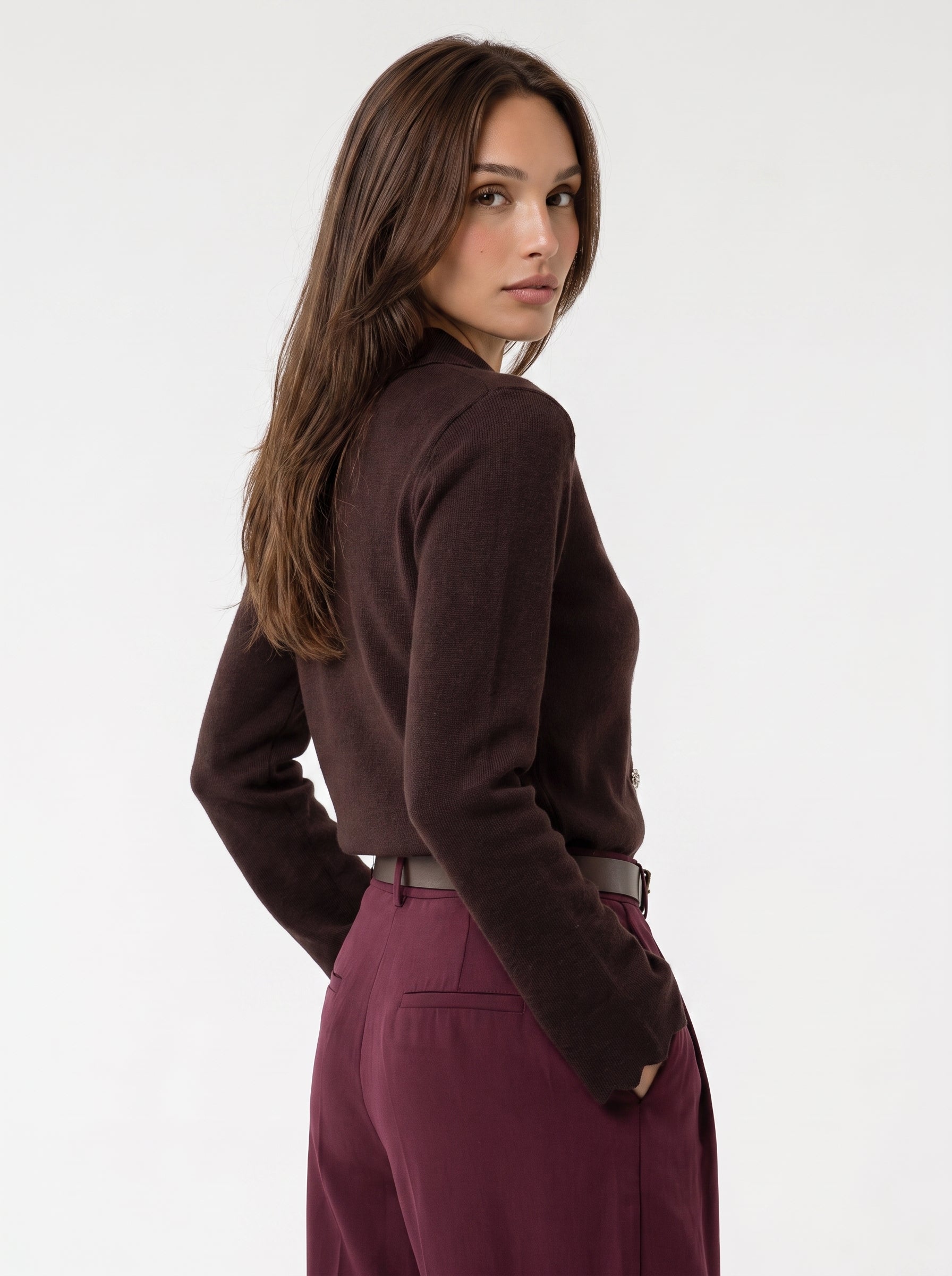 Cardigan Elodie - Marrone Cardigan donna