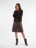 Cardigan Léonie - Testa di moro Cardigan donna