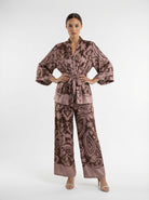 Coordinato Velmira - Rosa e marrone donna