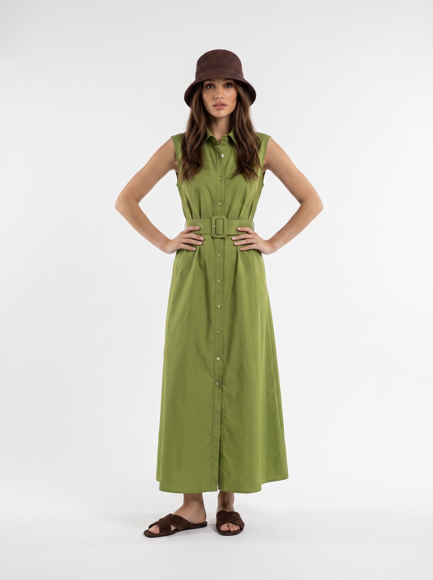 Abito Chemisier Olive - Verde Pistacchio donna