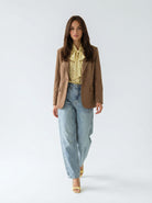 Giacca Katia in ecocamoscio – Camel donna