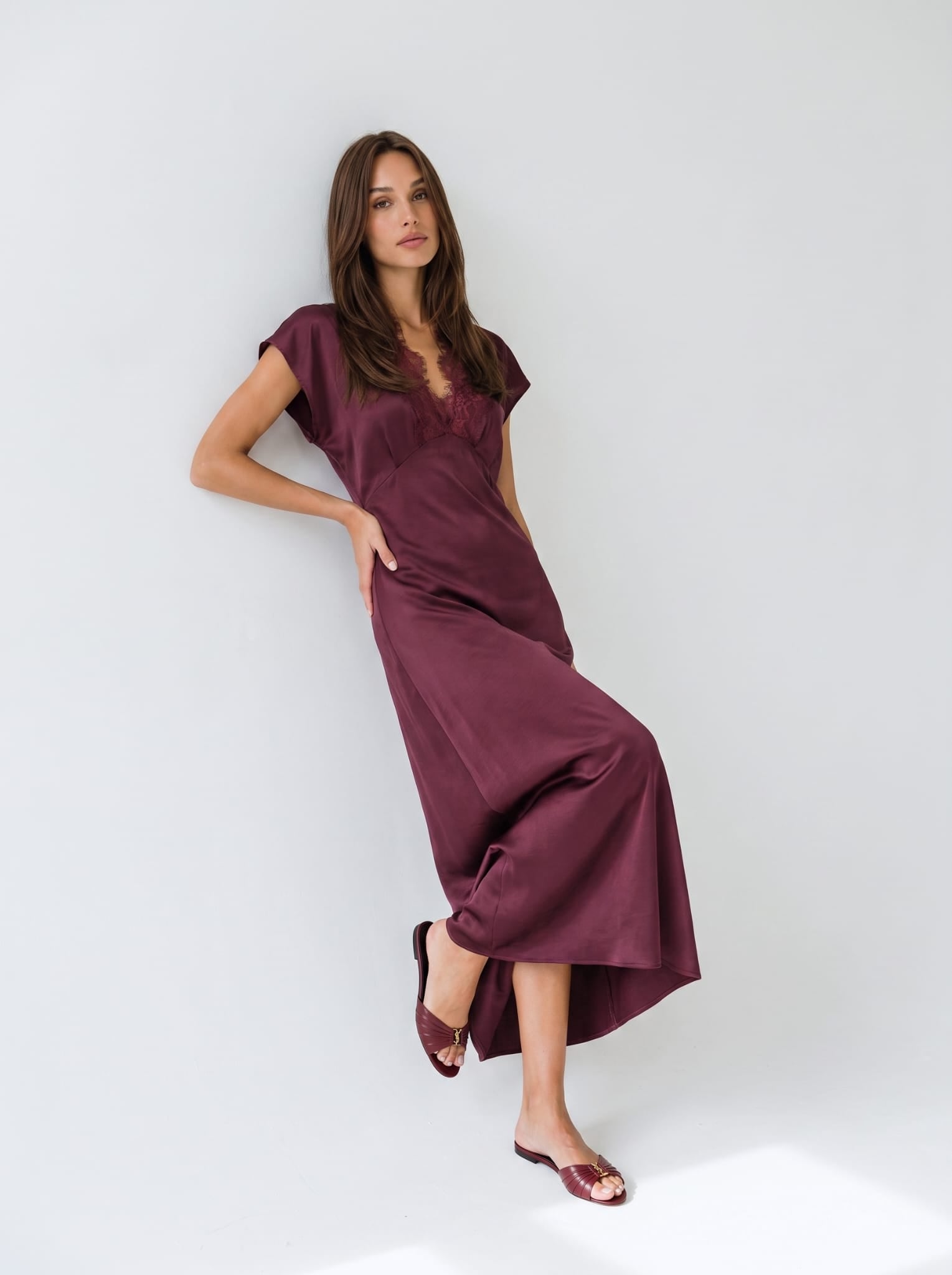 Abito Elsa - Borgogna Abito donna