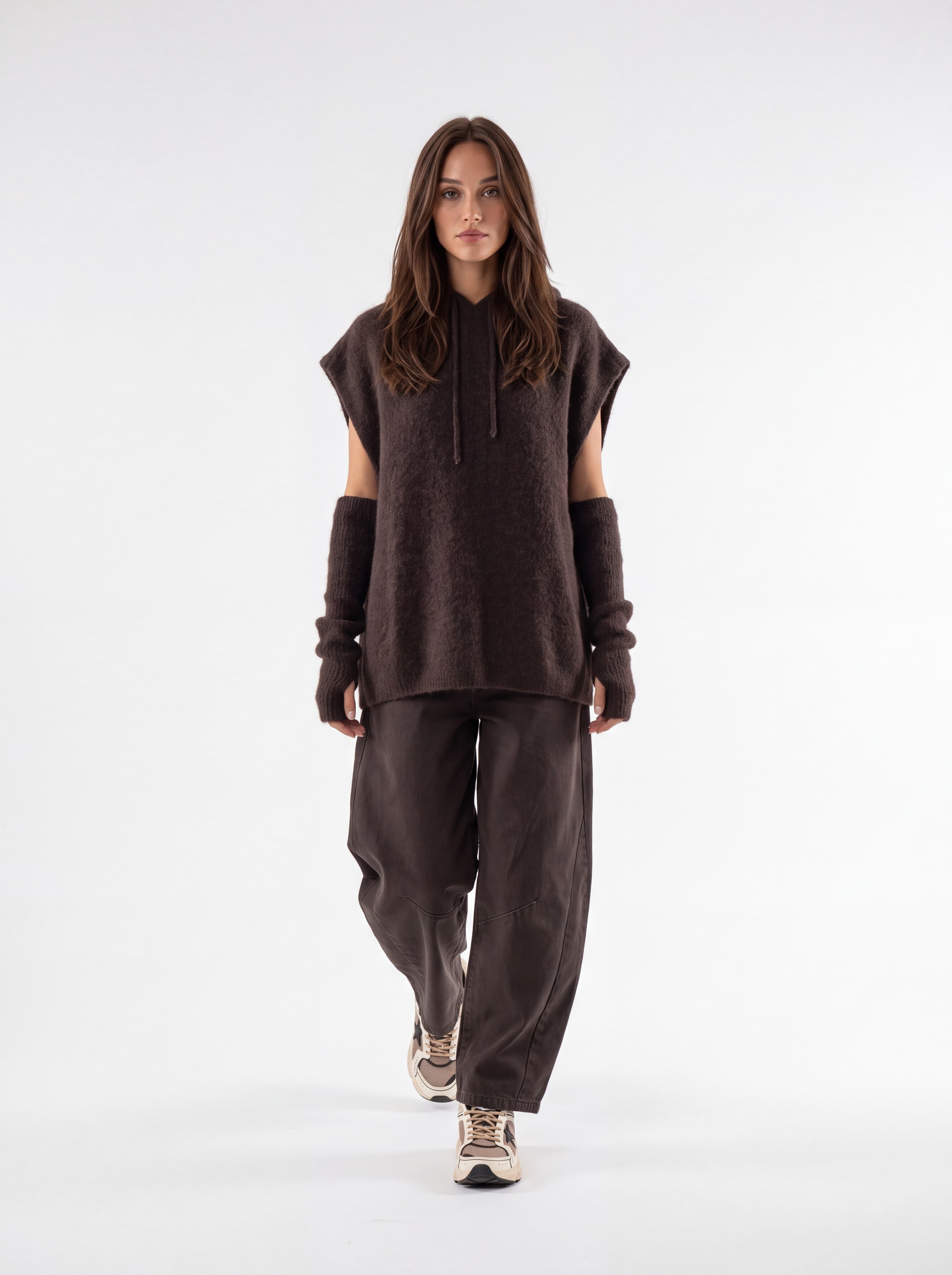 Maxi Pull Orielle – Marrone Maglia donna