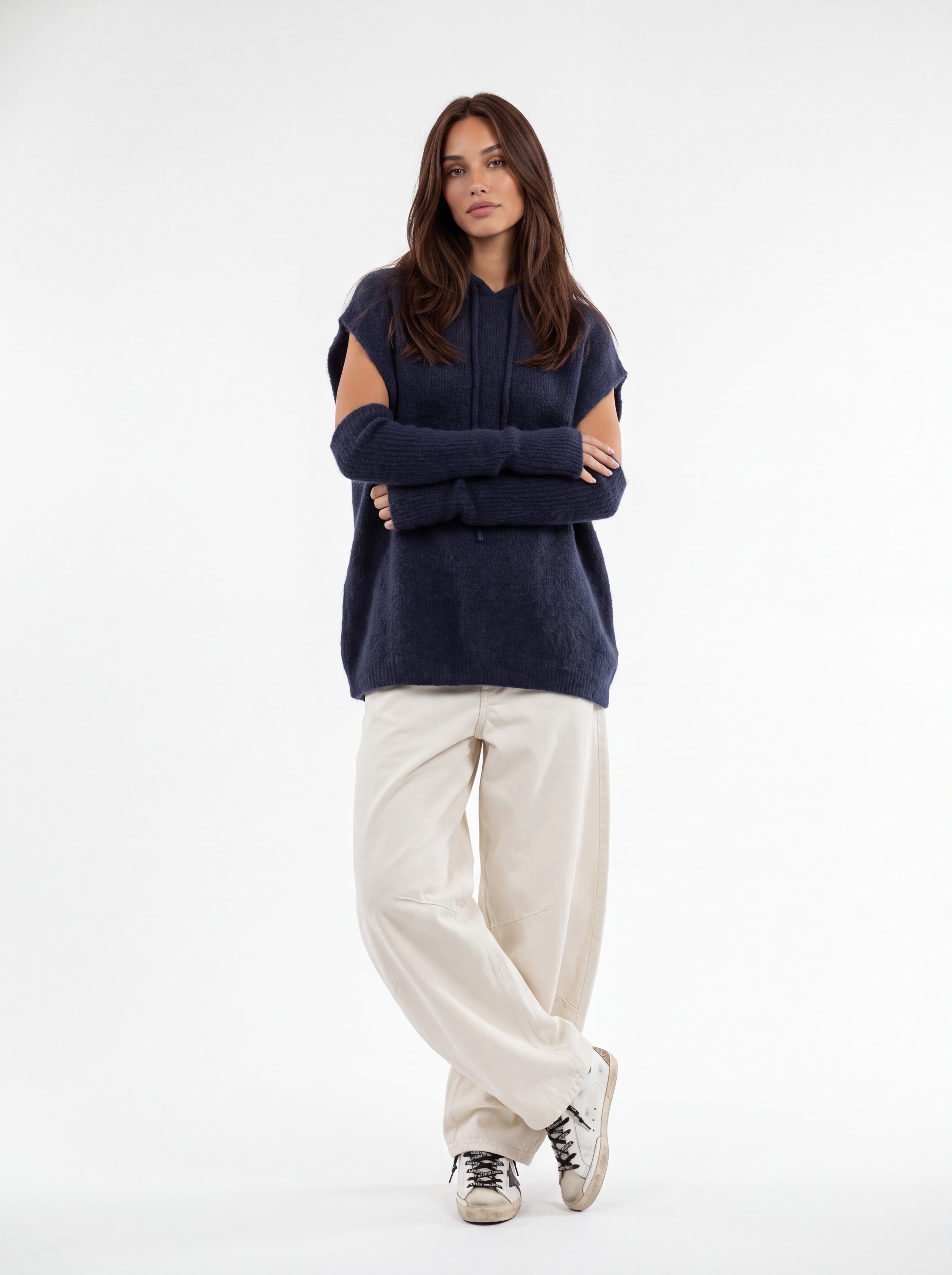 Maxi Pull Orielle – Blu Maglia donna