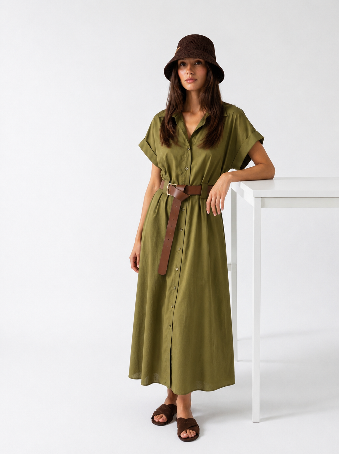 Abito Rachele - Verde olio donna