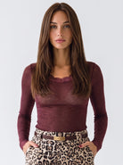 Maglia Ismene – Prugna T-Shirt donna