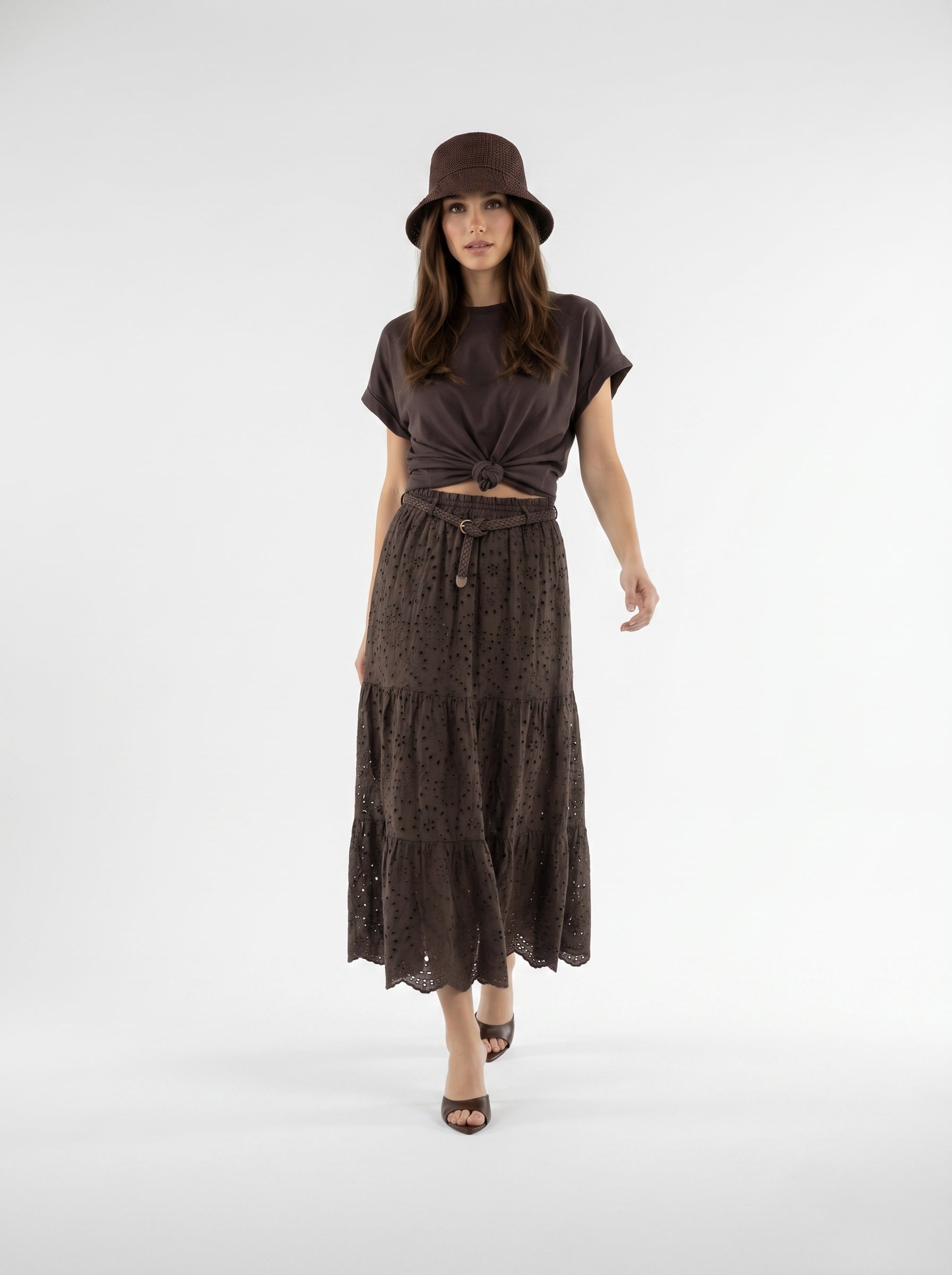 T-Shirt Clotilde - Marrone donna