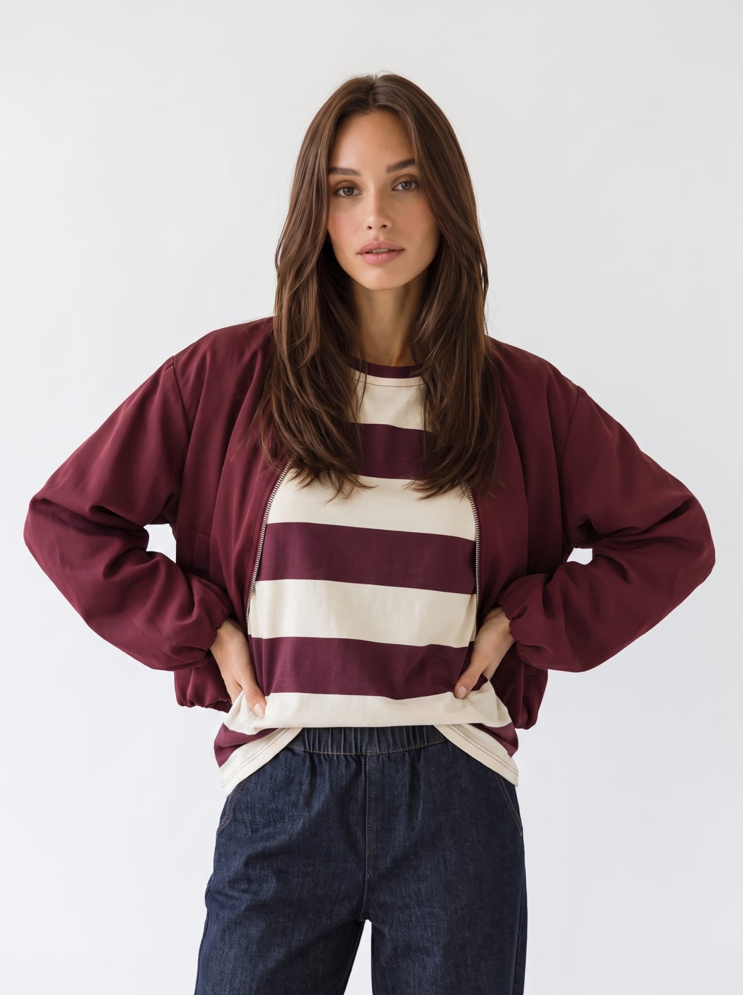 Bomber Isolde - Bordeaux Capispalla donna